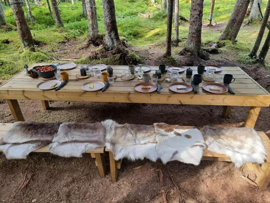 Hotel Treetop Ekne - Hytte I Skogen Med Hengebru Levanger Exterior foto